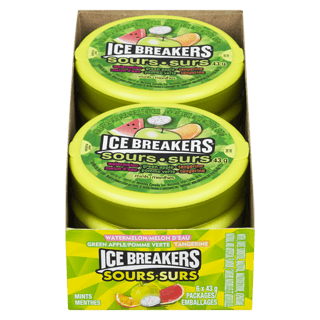 Ice Breakers Sour Fruits, 43g/1.5oz Pucks, (6ct) {Imported from Canada}